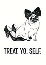 Pug Dog Birthday Card 39825 created by OOYABOD