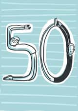 50 age Birthday Card 25741 created by Sarah Ray