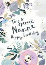 Pretty Birthday Card - Nanna - To A Special Nanna Happy Birthday created by Louise Tiler