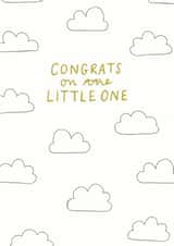 congratulations little New Baby Card 8779 created by Sioux Alice