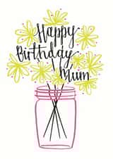 mum flowers Birthday Card 15577 created by Betty Etiquette