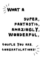 Congratulations newlyweds Card 32691 created by Hello Geronimo