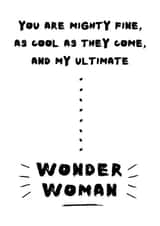wonder woman Card 32692 created by Hello Geronimo