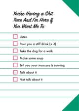 tick box Thinking of you Card 15598 created by Kate & The Ink