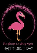 Flamingo Pigeon Card 28286 created by Tanja Riddell
