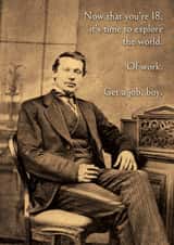 18 son Birthday Card 15627 created by Sir Ian Montague