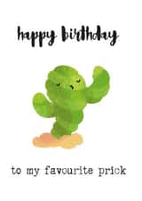 cactus favourite Birthday Card 15670 created by Prickly Pear Design