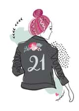 21 fashion Birthday Card 15169 created by Mad Philomena