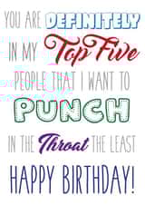 punch throat Birthday Card 29883 created by Em Eato