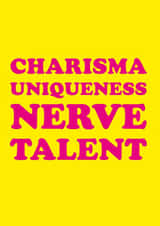 Funny Birthday Card - Rupaul Drag Race - Charisma Uniqueness Nerve Talent created by Philip Normal X kissmekwik
