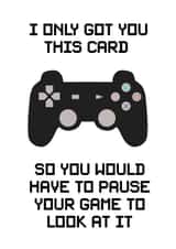 Funny Birthday Card - Gamer - Gaming - Playstation created by Pottsy Prints
