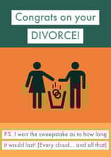 congrats divorce Just because Card 15476 created by Joke With A Jab
