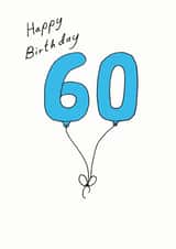 60 sixty Birthday Card 7039 created by A Ray of Sunshine Cards