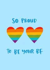 LGBTQ+ Gay Pride Love Valentine's Anniversary Card created by Lucy Maggie Designs