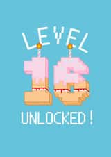 level 16 Birthday Card 4140 created by The Cake Thief