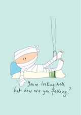 hospital feeling Get Well Card 15755 created by Blood Bath Cards