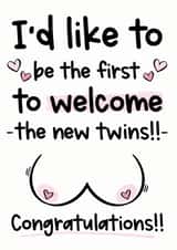 Boob job congratulations card, get well soon surgery card 1001 created by The Laughing Sloth