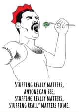 Festive Queen Christmas Card 9327 created by Georgina Thorne