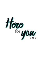 adult teen Thinking of you Card 15134 created by Tenovus Cancer Care