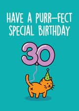 special purr Birthday Card 8616 created by Thirty Mussels