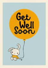 poorly bunny Get Well Card 3296 created by Cathy Haworth