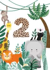 safari jungle Birthday Card 11022 created by AK Designs