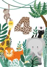 safari jungle Birthday Card 11026 created by AK Designs
