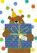 present bear Birthday Card 15771 created by Helen Thompson