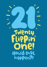 21st Birthday Card For Him created by Pink wink