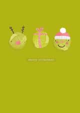 novelty sprouts Christmas Card 15776 created by Hen Overton Designs