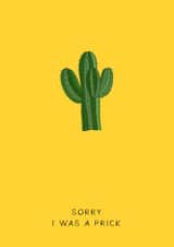cactus sorry Sorry Card 10967 created by Darwin Designs