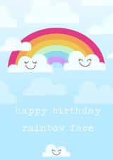 happybirthday rainbowface Card 33222 created by Elodie Bee Designs