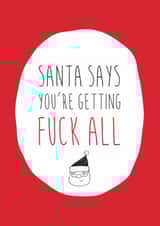 funny rude Christmas Card 15303 created by Dirty Girtie