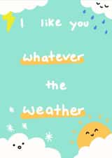 weather cute Anniversary Card 9845 created by Peach Panda Studio