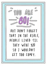 80 eighty Birthday Card 7535 created by Go La La!