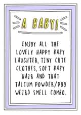 baby birth New Baby Card 7539 created by Go La La!