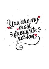 favourite love Anniversary Card 38476 created by Letter V Prints