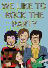 flight of the conchords we Birthday Card 15787 created by Lizzy B Draws.