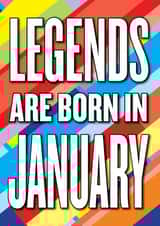 legends january Birthday Card 7929 created by kissmekwik