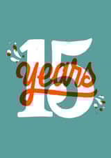 15 years Birthday Card 13353 created by Sophia Sky