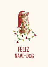 Dog pun Christmas Card 28249 created by Leanne Parkinson