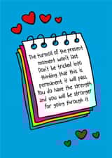 friend support Love & Friendship Card 13808 created by Poppy Lane