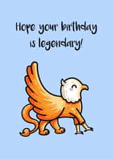 Legendary Griffin Birthday Card created by Flaming Imp