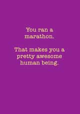 run running Congratulations Card 36798 created by Running Cards UK