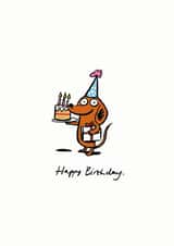 illustration funny Birthday Card 9556 created by Cardinky