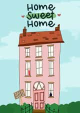 Celebrate their new home sweet home with this cute illustration house card. created by The Lyon's Den Graphics