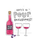 Wine Celebrate Birthday Card 33395 created by Blue Kiwi Design