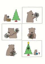 merry tree Christmas Card 6653 created by Redback Cards