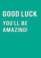 good luck Leaving Card 6655 created by Redback Cards