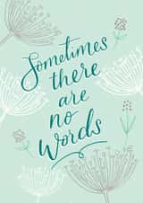 Modern/contemporary typography inspired Sympathy card created by Laura Darrington Design Ltd.